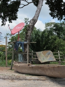 Villages in rural Nicaragua have varying access to visual media, e.g. via satellite television.
