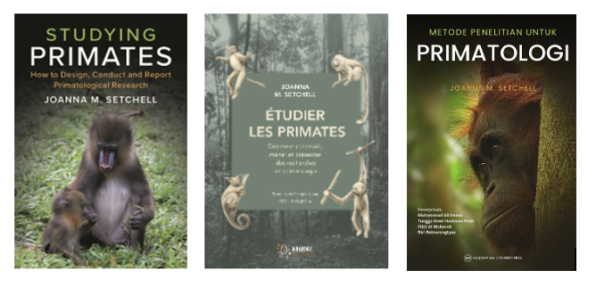 Cover of Studying Primates (English and French editions)