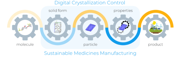 Digital tools can help scientists to predict crystallisation outcomes under a range of experimental conditions, streamlining manufacturing workflows and helping to bring new medicines to patients more sustainably.