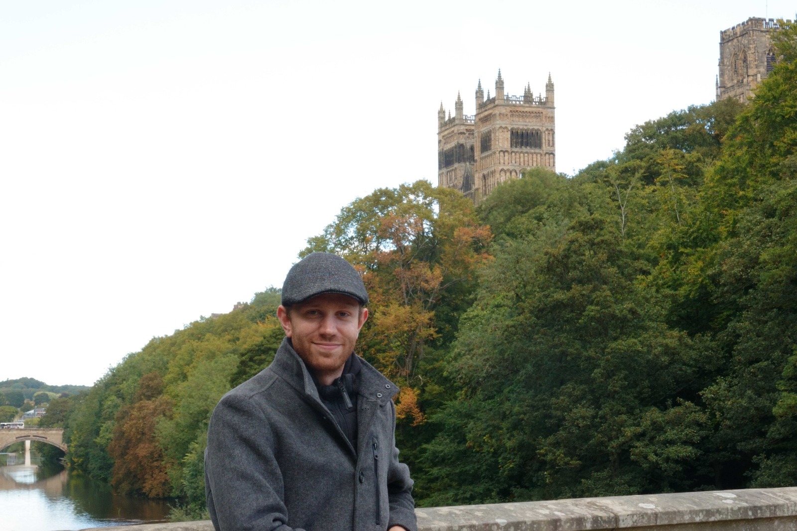 Joost Oosterhuis with Durham Cathedral in the background (Autumn 2025).